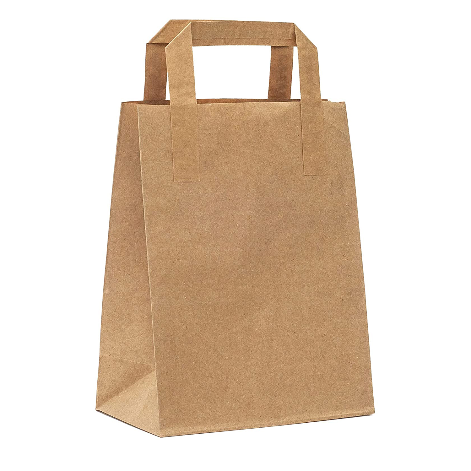 Medium Brown Twist Handle Bags with Serrated Top Buy Twisted Handle